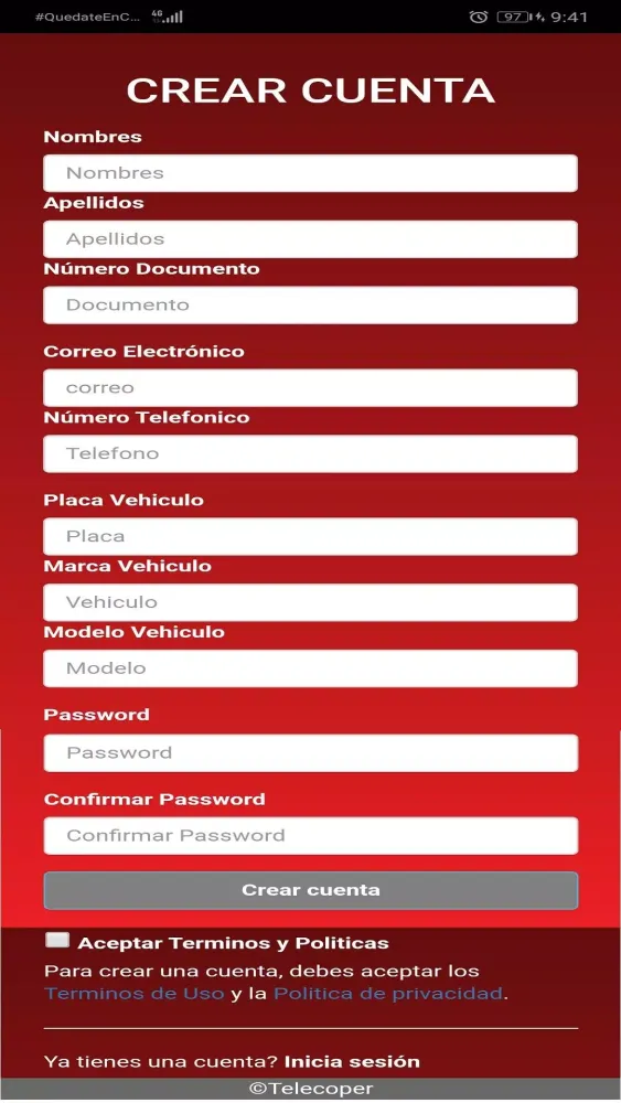 Taxis Telecoper Taxista应用截图