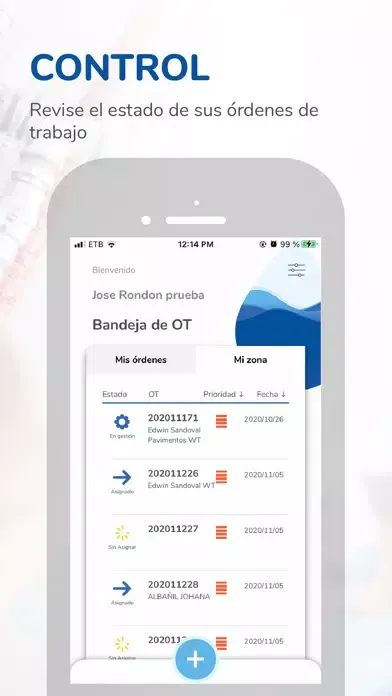 Gestión de Averias سکرین شاٹس