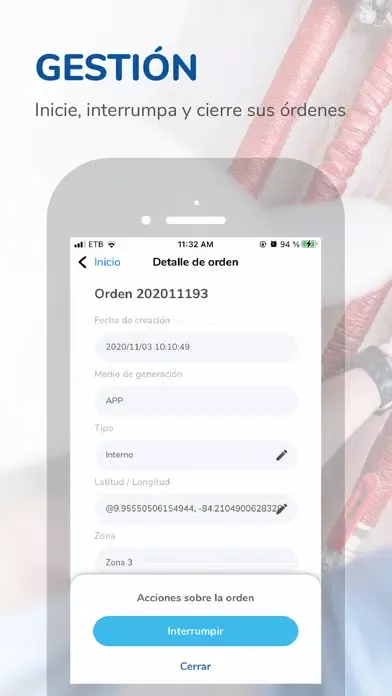 Gestión de Averias سکرین شاٹس
