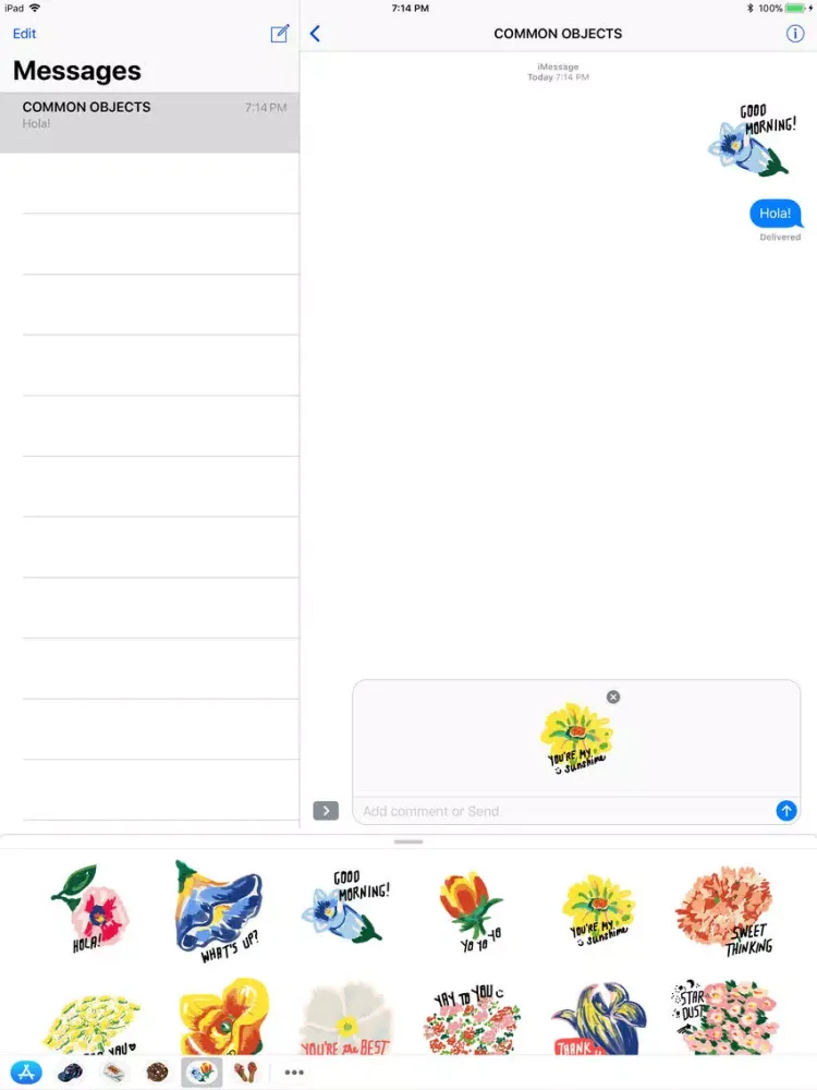 Capturas de tela do Flowery iPad 
