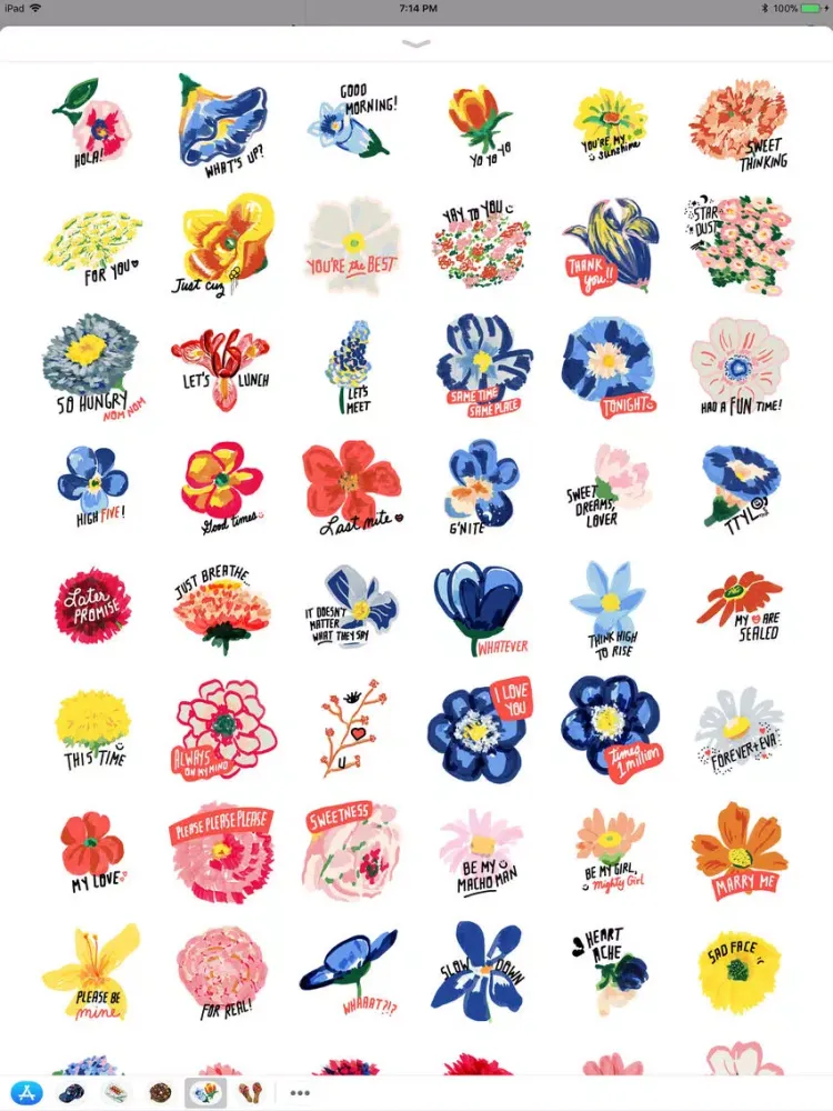 Capturas de tela do Flowery iPad 