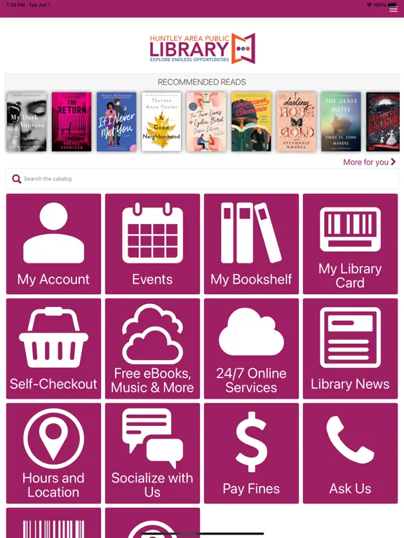 Huntley Area Public Library iPad 应用截图