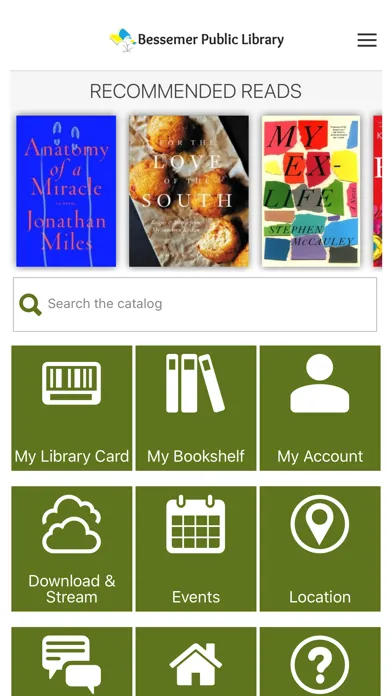 Capturas de pantalla de Bessemer Public Library (JCLC)