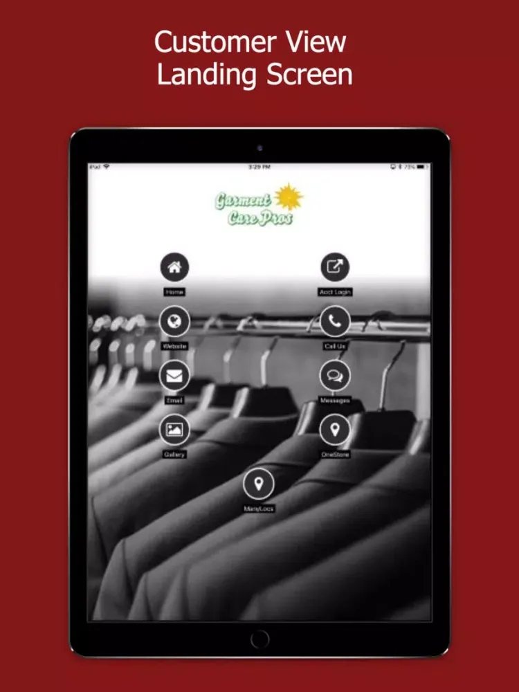 Dry Clean Valet iPad  Screenshots