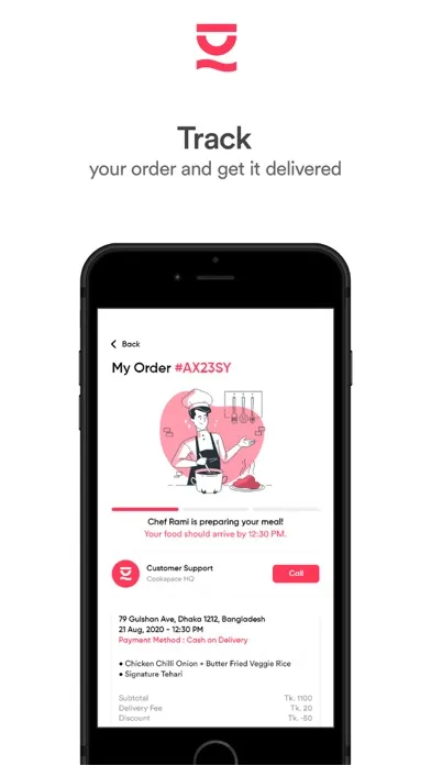 cookspace - food delivery應用截圖