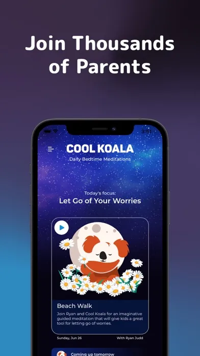 Capturas de tela do Cool Koala: Bedtime Meditation