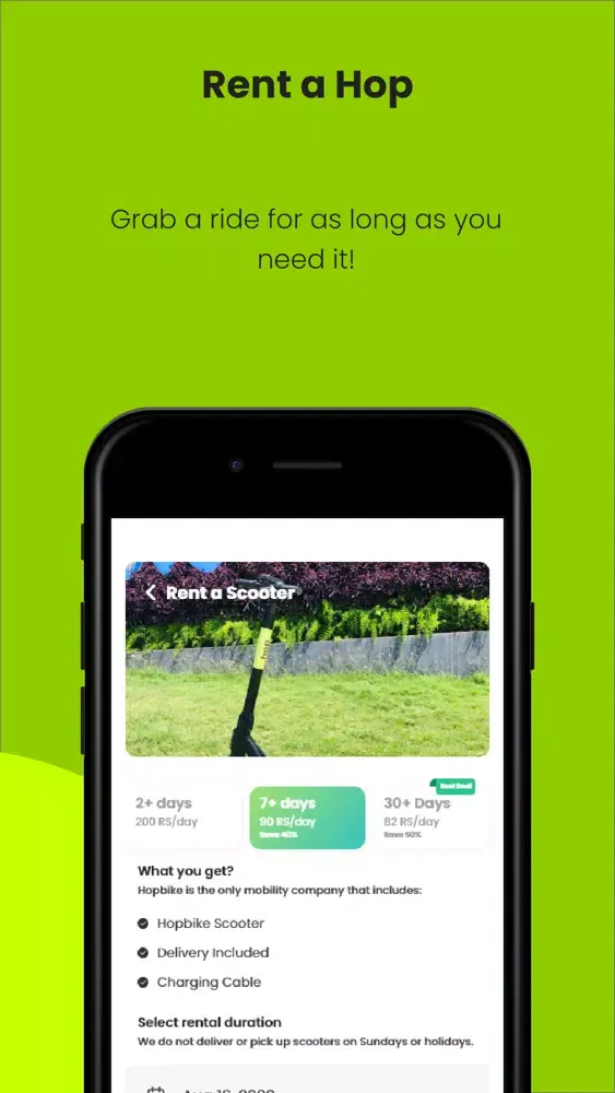 Capturas de pantalla de Hop Electric Scooter