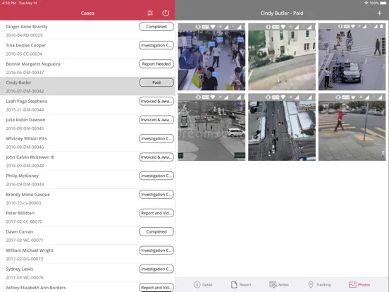 ภาพหน้าจอของ CROSStrax GPS Tracking iPad 
