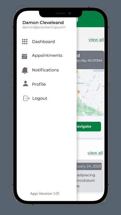 Capturas de tela do proteams.io
