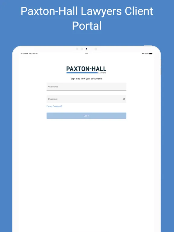 Screenshot di PHL Portal iPad 
