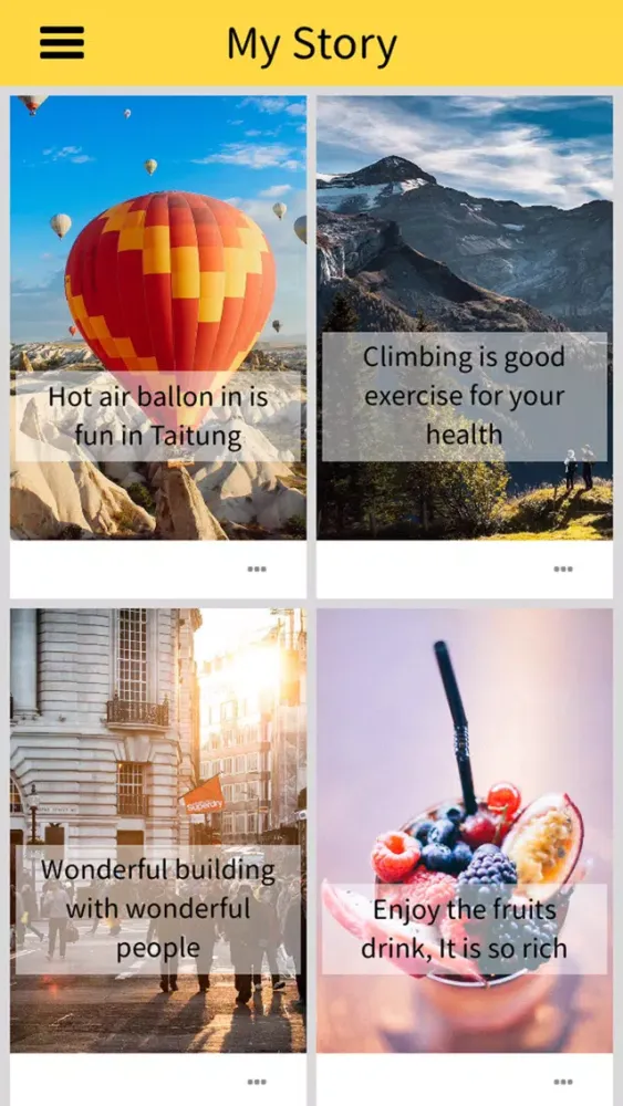 Storyer - Create Your Story with Photos and Text. We are both the story teller. Screenshots