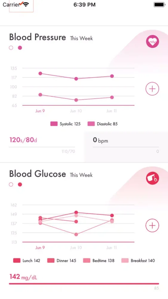 Tangkapan skrin HiT | Health info Tracker