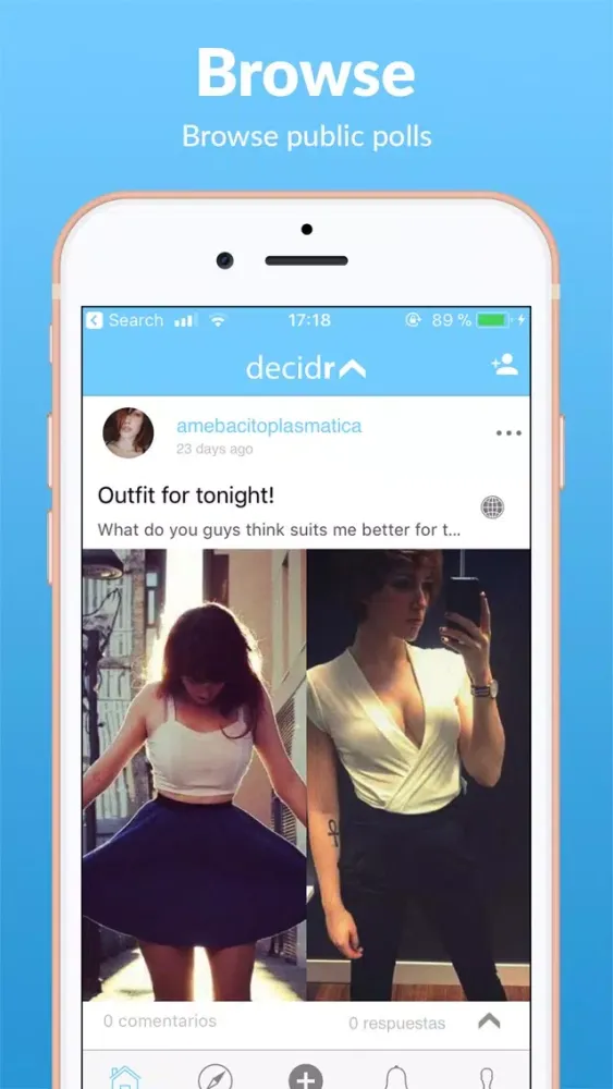 Decidr - the polling app Screenshots