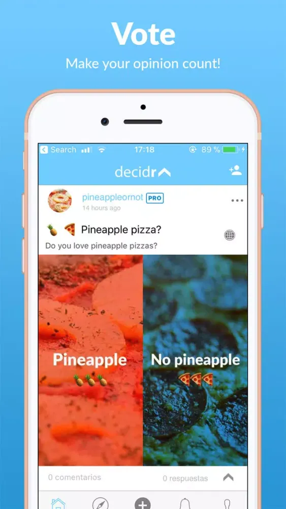 Decidr - the polling app Screenshots