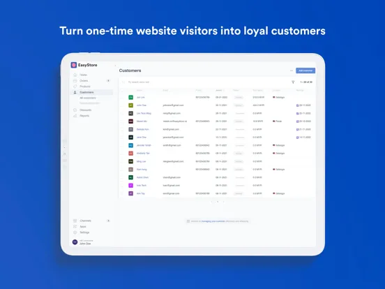 Capturas de tela do EasyStore: Ecommerce & POS iPad 