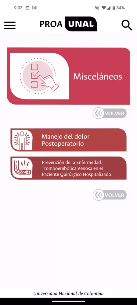 PROA UNAL Screenshots