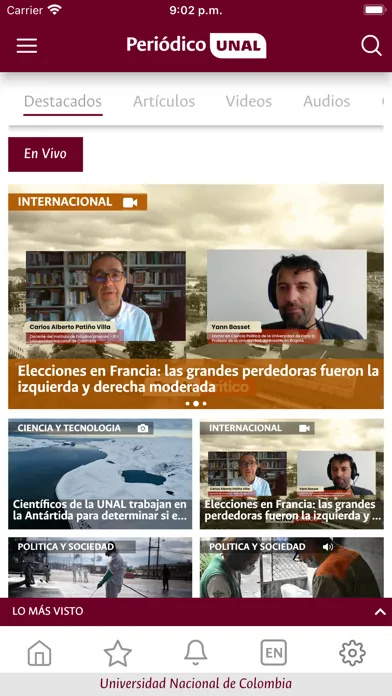 Periodico UNAL سکرین شاٹس
