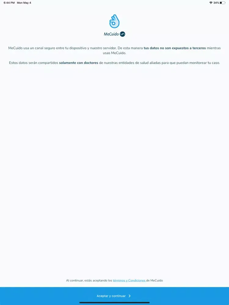 MeCuido Unal iPad 應用截圖