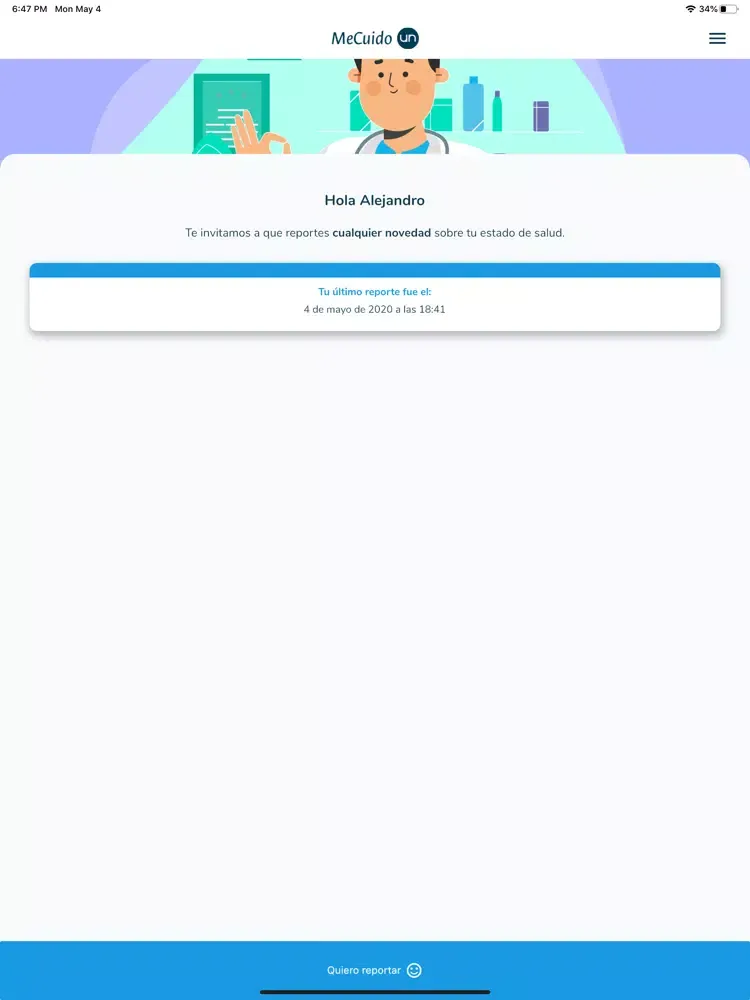 MeCuido Unal iPad 應用截圖