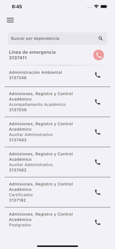 UTP Móvil Screenshots