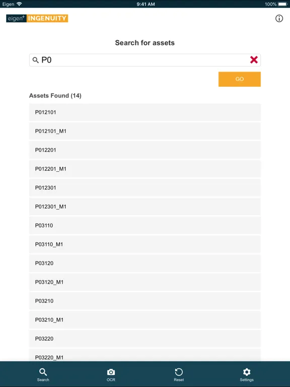 Eigen Search iPad  Screenshots