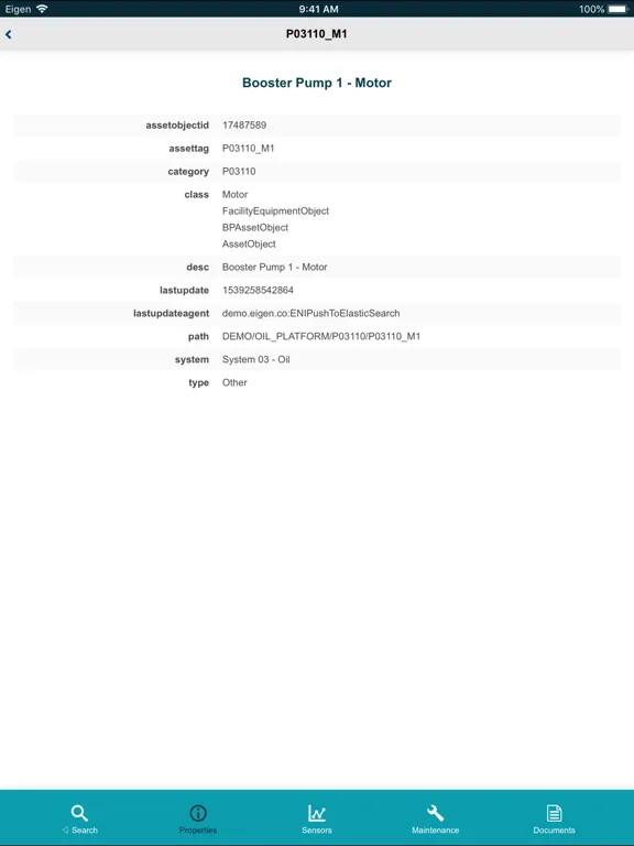 Eigen Search iPad  Screenshots