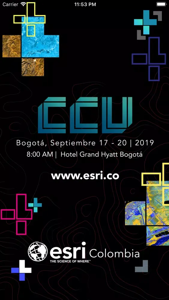 Zrzuty ekranu ESRI Eventos