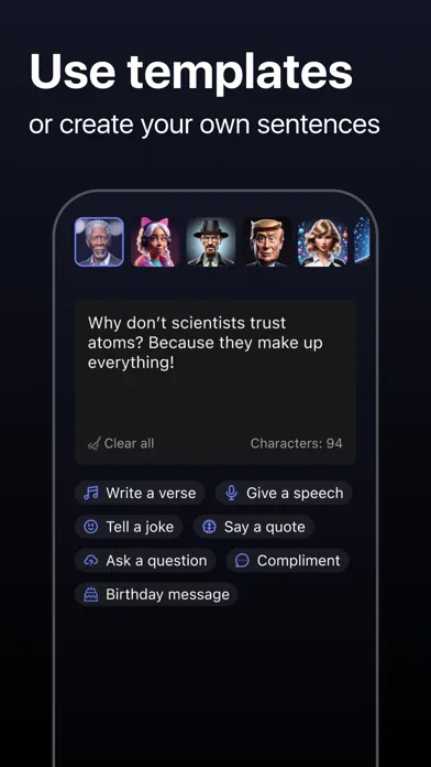 Capturas de pantalla de Voice AI - Clone Voice Changer