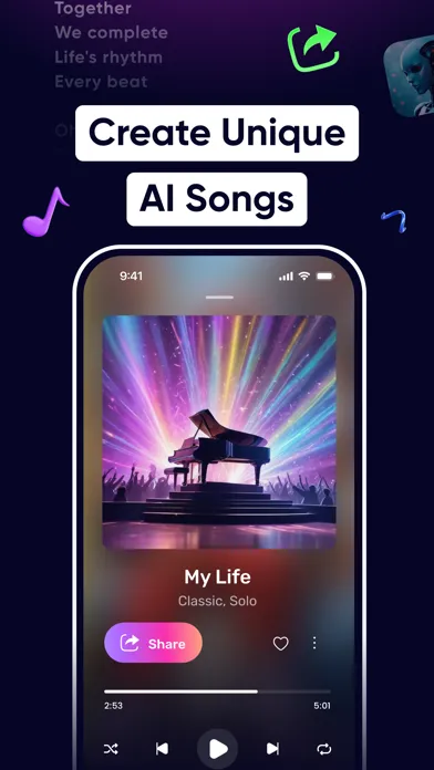 Ảnh chụp màn hình của AIR Music - AI Song Generator