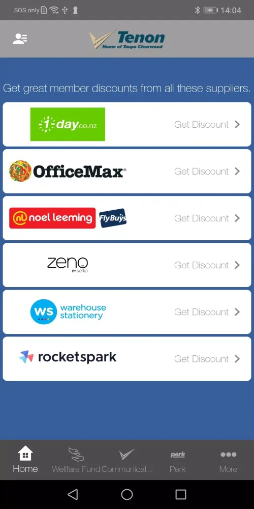 Capturas de pantalla de Tenon Wellness and Perks Hub