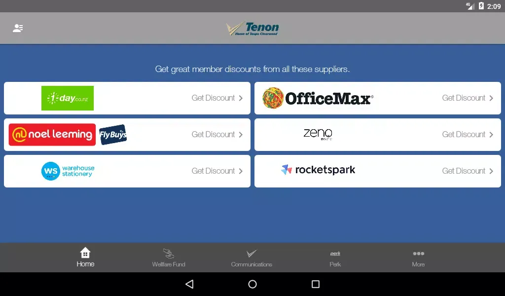 Capturas de pantalla de Tenon Wellness and Perks Hub