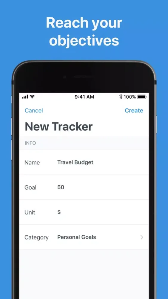 Screenshot di Goal Tracker: Reach your goals