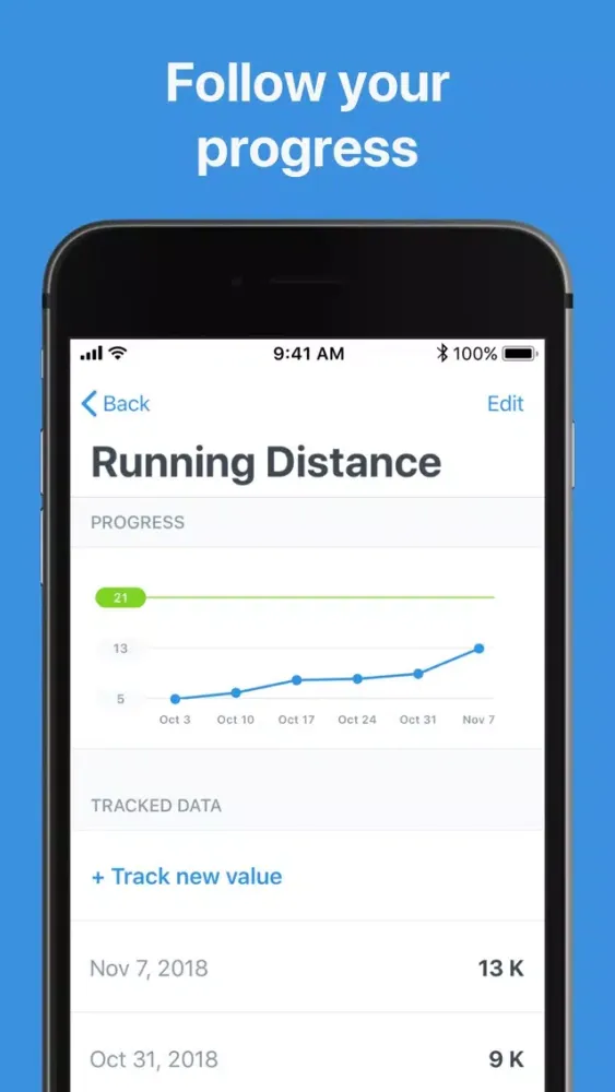 Screenshot di Goal Tracker: Reach your goals