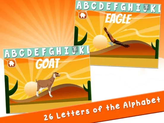 Alphabet Cowboy: Easy ABC iPad  Screenshots