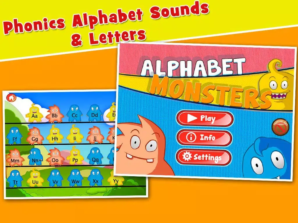 Screenshot di Alphabet Monsters Learning Games for Kids iPad 