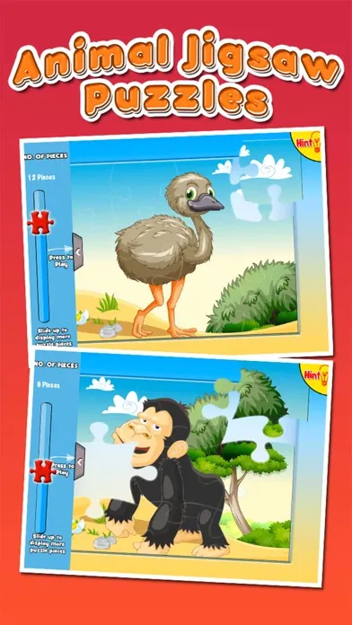 Capturas de pantalla de Animal Jigsaw Puzzle: Cartoon Puzzles for Kids