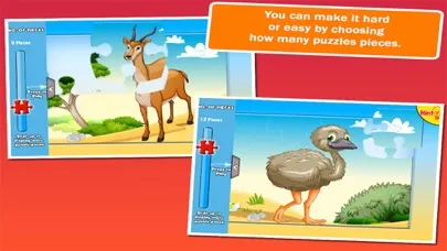 Capturas de pantalla de Animal Jigsaw Puzzle: Cartoon Puzzles for Kids