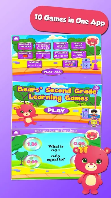 Capturas de pantalla de Bears 3rd Grade Learning Games