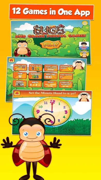 Bugs Second Grade Kids Games应用截图