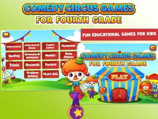 Capturas de pantalla de Circus Fourth Grade Games iPad 