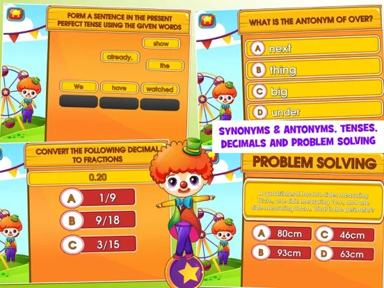 Capturas de pantalla de Circus Fourth Grade Games iPad 