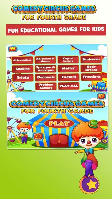 Capturas de pantalla de Circus Fourth Grade Games