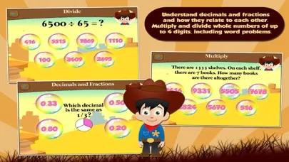 Captures d'écran de Cowboy Kid Third Grade Games