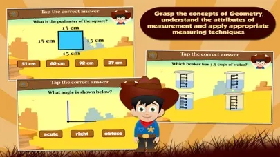 Captures d'écran de Cowboy Kid Third Grade Games
