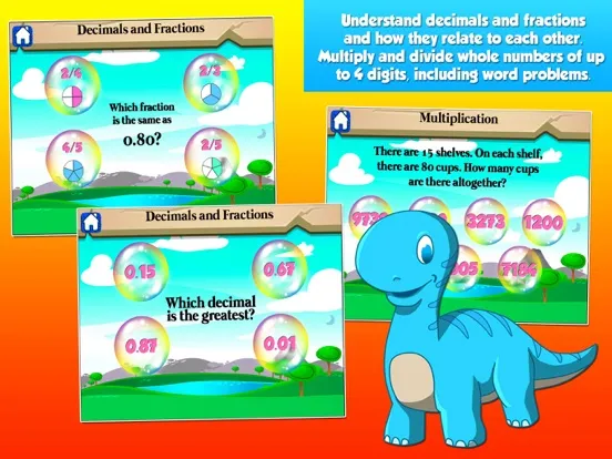 Capturas de pantalla de Dino Third Grade School Games iPad 