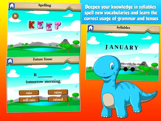 Capturas de pantalla de Dino Third Grade School Games iPad 
