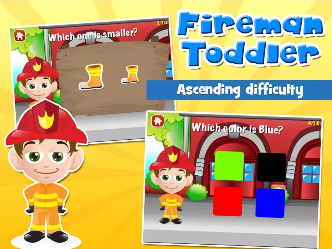 Fireman Toddler School for Kids iPad  Ekran Görüntüleri