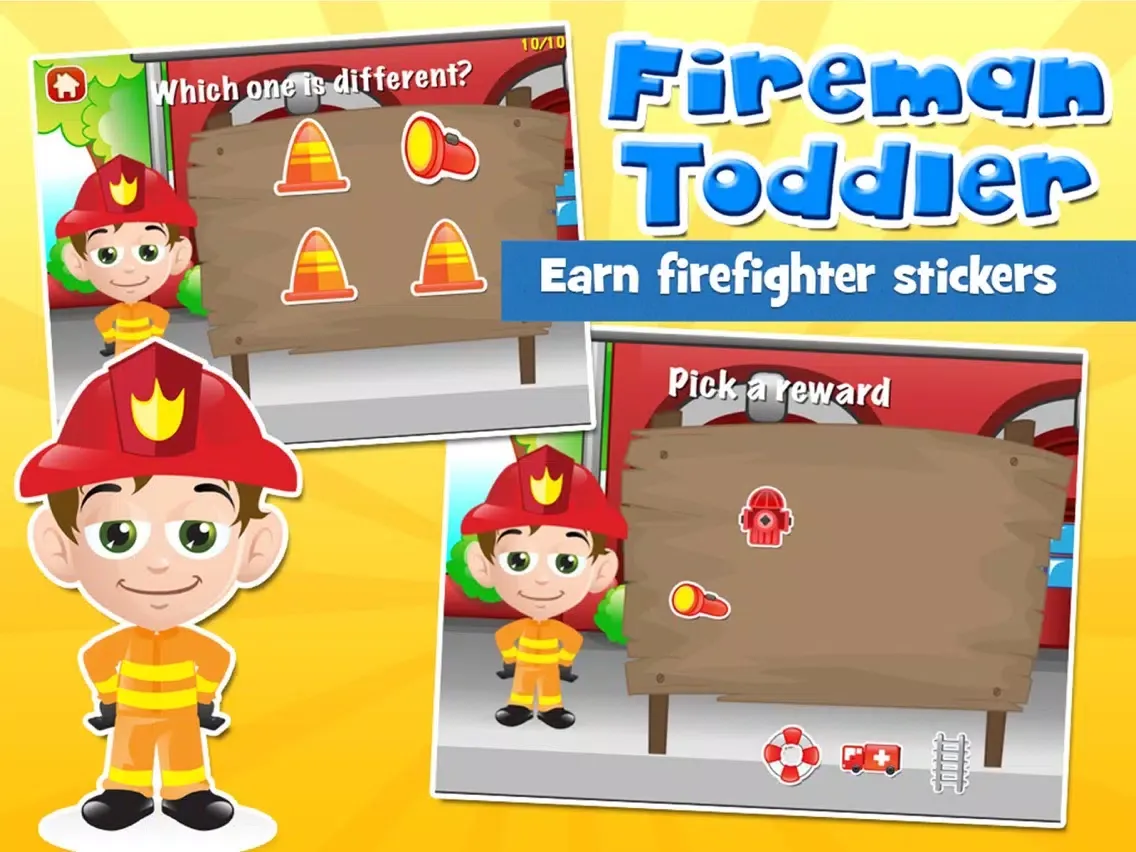Fireman Toddler School for Kids iPad  Ekran Görüntüleri