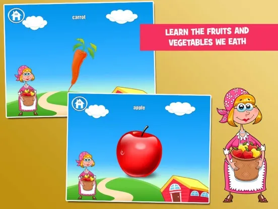 Fruits and Vegetables For You iPad  Screenshots