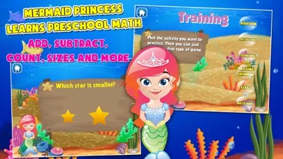 Capturas de pantalla de Mermaid Princess Math for Kids